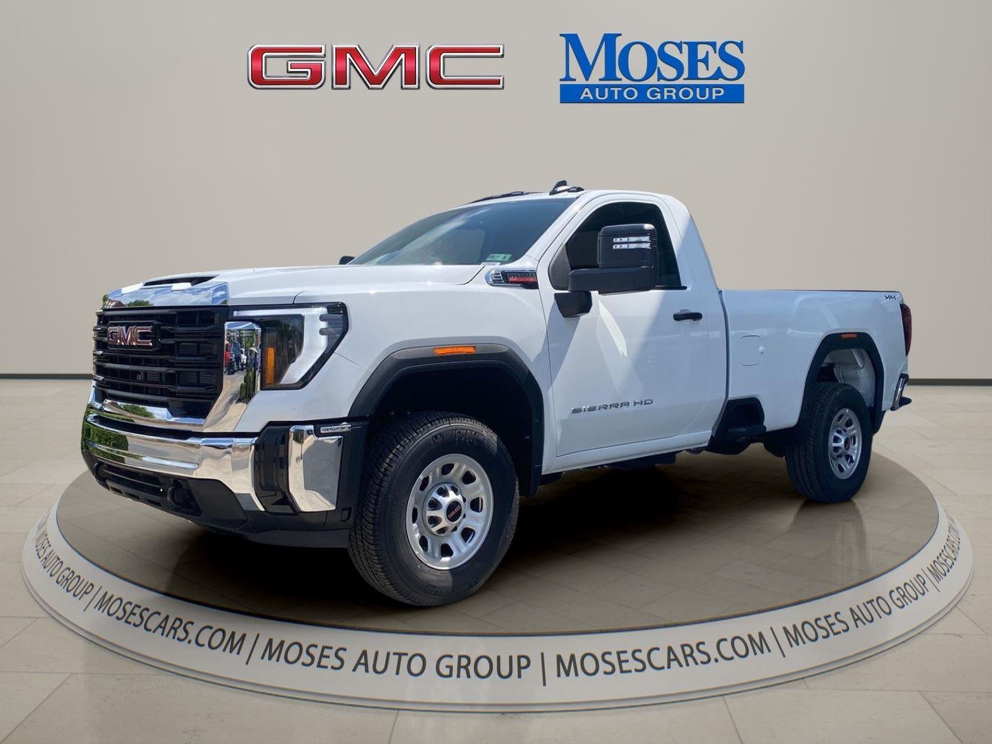2026 GMC Sierra 3500 HD Pro in Summit White — front three-quarter view