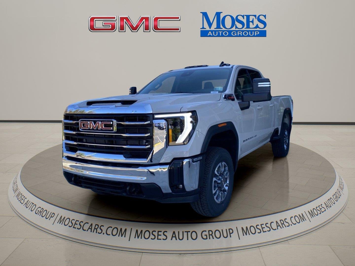 2026 GMC Sierra 2500 HD SLE in Coastal Dune — front three-quarter view