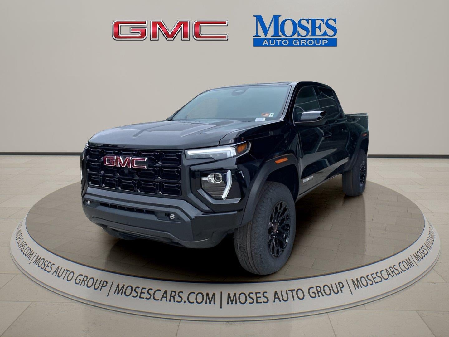 2026 GMC Canyon Elevation in Onyx Black — front three-quarter view