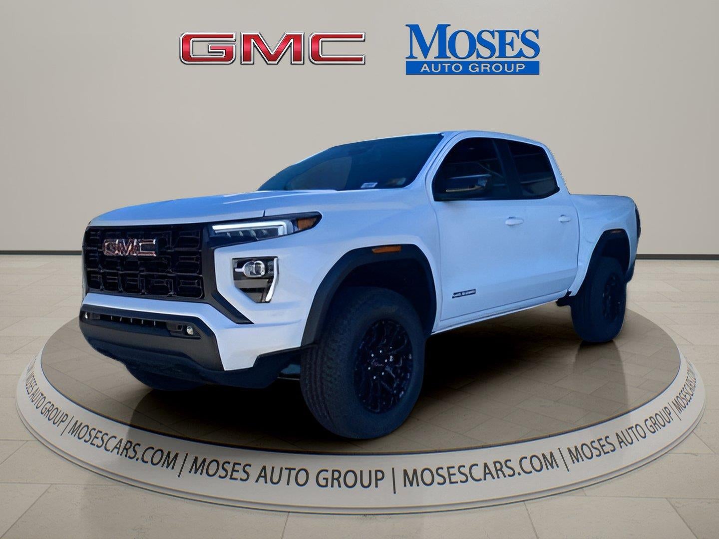 2026 GMC Canyon Elevation in Summit White — front three-quarter view