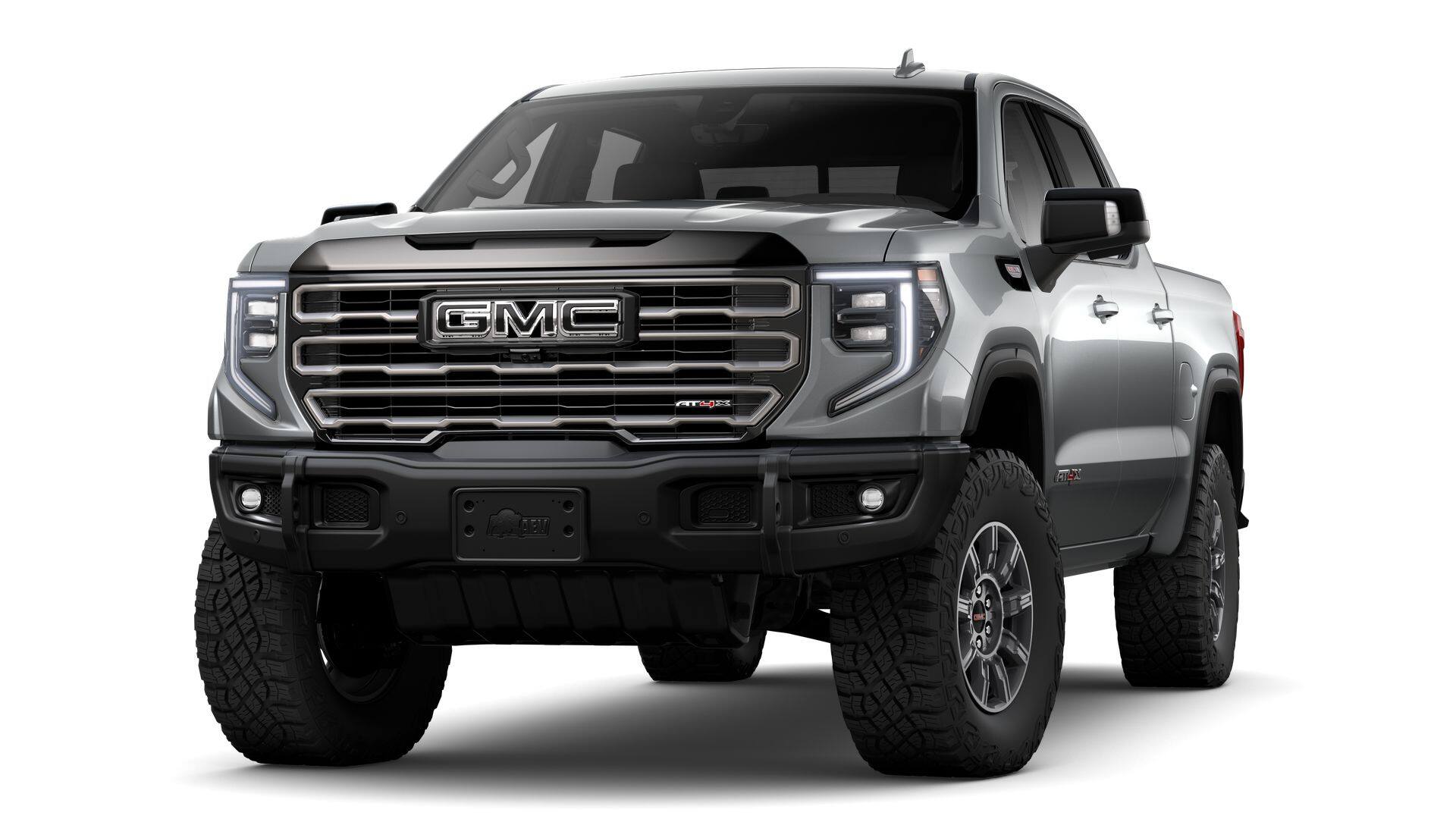 2026 GMC Sierra 1500 AT4X in Sterling Metallic — front three-quarter view