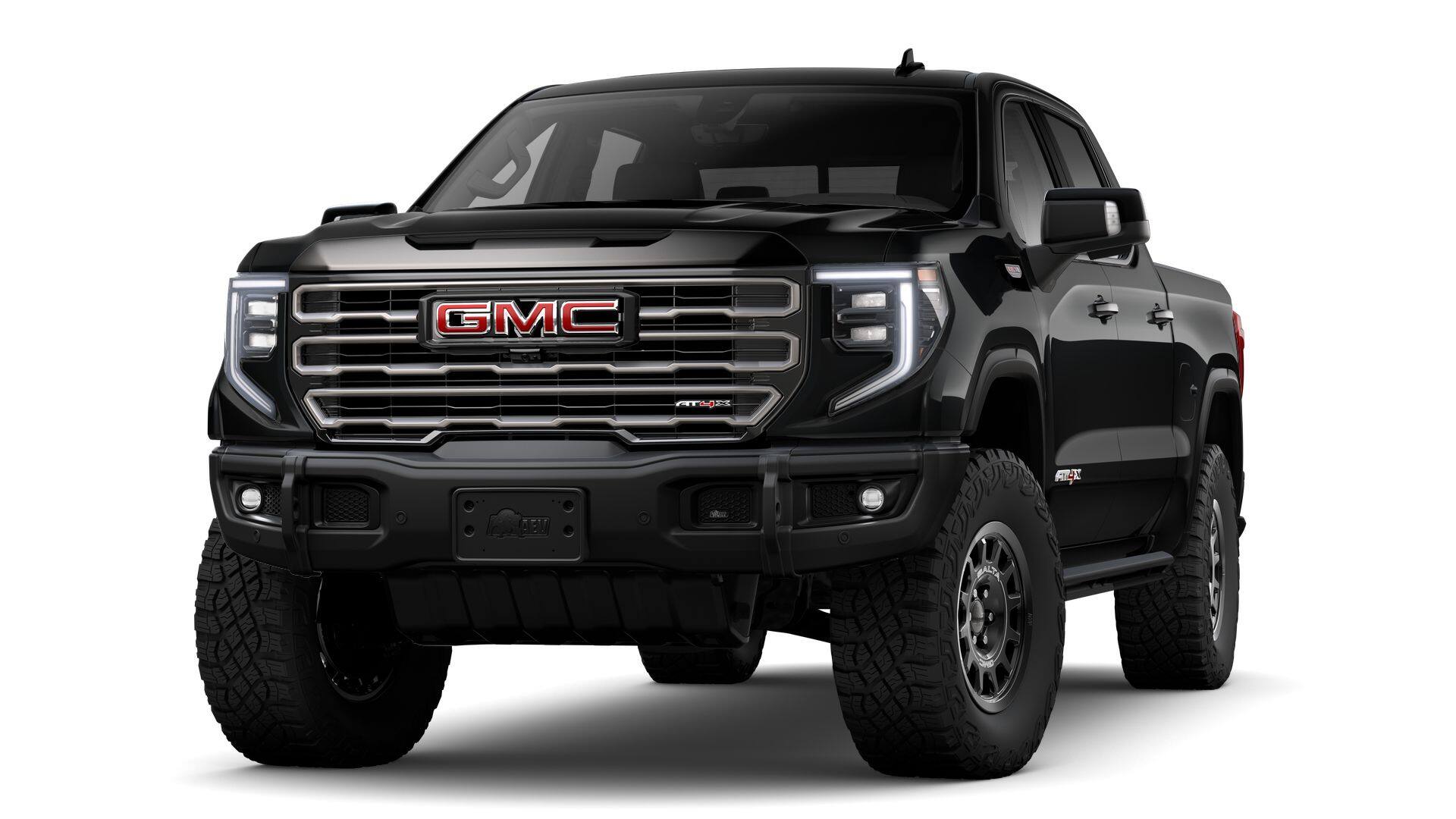 2026 GMC Sierra 1500 AT4X in Onyx Black — front three-quarter view